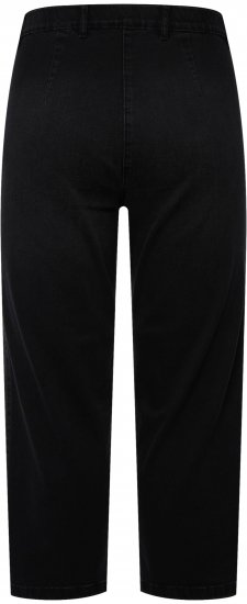 Ulla Popken Cropped Stretch Blend Mony Jeans Black - Τζιν & Παντελόνια για Γυναίκες σε Μεγάλες Μεγέθη – Plus Size - 