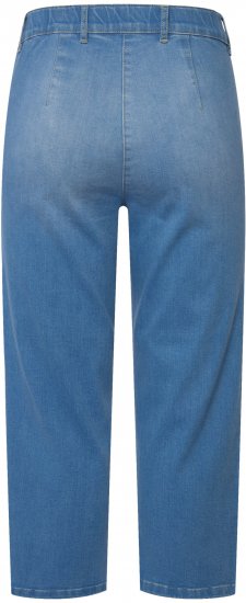 Ulla Popken Cropped Stretch Blend Mony Jeans Blue - Τζιν & Παντελόνια για Γυναίκες σε Μεγάλες Μεγέθη – Plus Size - 