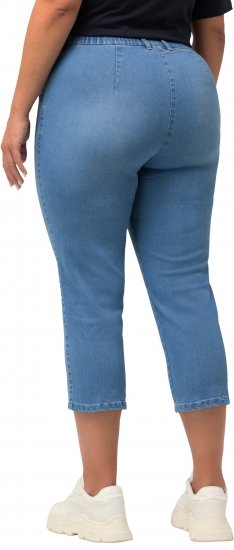 Ulla Popken Cropped Stretch Blend Mony Jeans Blue - Τζιν & Παντελόνια για Γυναίκες σε Μεγάλες Μεγέθη – Plus Size - 