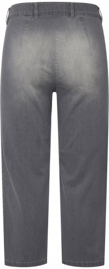 Ulla Popken Cropped Stretch Blend Mony Jeans Denim Blue - Τζιν & Παντελόνια για Γυναίκες σε Μεγάλες Μεγέθη – Plus Size - 