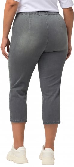 Ulla Popken Cropped Stretch Blend Mony Jeans Denim Blue - Τζιν & Παντελόνια για Γυναίκες σε Μεγάλες Μεγέθη – Plus Size - 