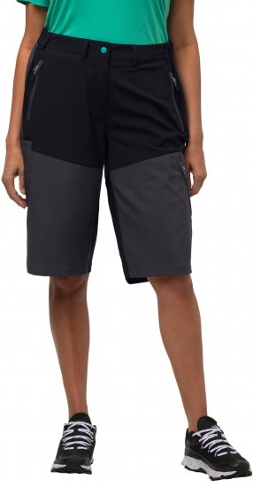 Ulla Popken Water Repellent Nordic Walking Shorts Black - Τζιν & Παντελόνια για Γυναίκες σε Μεγάλες Μεγέθη – Plus Size - 