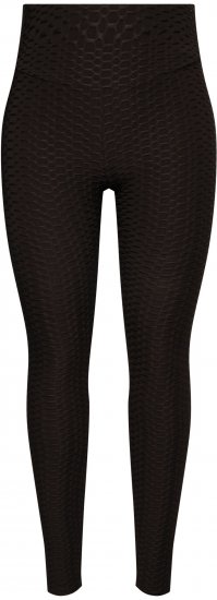 Ulla Popken Textured High Waisted Leggings Grey - Τζιν & Παντελόνια για Γυναίκες σε Μεγάλες Μεγέθη – Plus Size - 