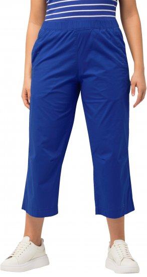 Ulla Popken Cropped Ruby Fit Pants Blue - Τζιν & Παντελόνια για Γυναίκες σε Μεγάλες Μεγέθη – Plus Size - 