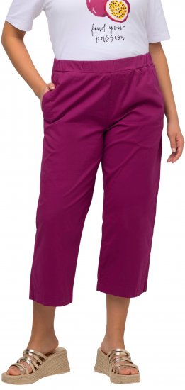 Ulla Popken Cropped Ruby Fit Pants Magnolia Red - Τζιν & Παντελόνια για Γυναίκες σε Μεγάλες Μεγέθη – Plus Size - 