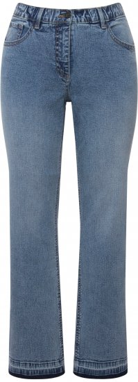 Ulla Popken Wide Leg Stretch Fit Mandy Jeans Light Blue Denim - Τζιν & Παντελόνια για Γυναίκες σε Μεγάλες Μεγέθη – Plus Size - 