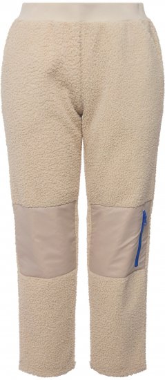 Ulla Popken Teddy Fleece Knee Patch Pants Beige - Τζιν & Παντελόνια για Γυναίκες σε Μεγάλες Μεγέθη – Plus Size - 