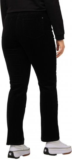 Ulla Popken Mandy Corduroy Pants Black - Τζιν & Παντελόνια για Γυναίκες σε Μεγάλες Μεγέθη – Plus Size - 
