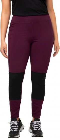 Ulla Popken High Waisted Hiking Leggings Purple - Τζιν & Παντελόνια για Γυναίκες σε Μεγάλες Μεγέθη – Plus Size - 