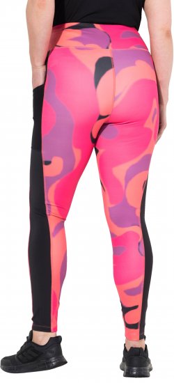 Ulla Popken Abstract Print Quick Dry Leggings Purple - Τζιν & Παντελόνια για Γυναίκες σε Μεγάλες Μεγέθη – Plus Size - 