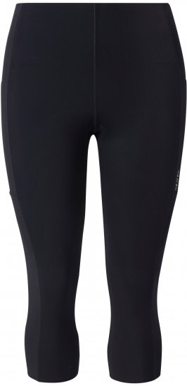 Ulla Popken Cropped Sports Leggings Black - Τζιν & Παντελόνια για Γυναίκες σε Μεγάλες Μεγέθη – Plus Size - 