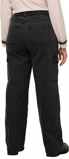 Ulla Popken Mandy Cargo Jeans Black - Τζιν & Παντελόνια για Γυναίκες σε Μεγάλες Μεγέθη – Plus Size - 