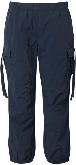 Ulla Popken Elastic Waist Cargo Pants Navy - Τζιν & Παντελόνια για Γυναίκες σε Μεγάλες Μεγέθη – Plus Size - 