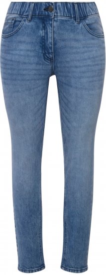 Ulla Popken Distressed Wash Jeans Blue - Τζιν & Παντελόνια για Γυναίκες σε Μεγάλες Μεγέθη – Plus Size - 