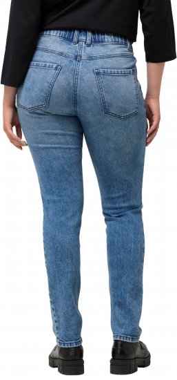 Ulla Popken Distressed Wash Jeans Blue - Τζιν & Παντελόνια για Γυναίκες σε Μεγάλες Μεγέθη – Plus Size - 