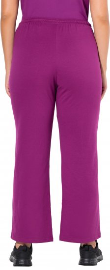Ulla Popken Straight Leg Joggers Purple - Τζιν & Παντελόνια για Γυναίκες σε Μεγάλες Μεγέθη – Plus Size - 