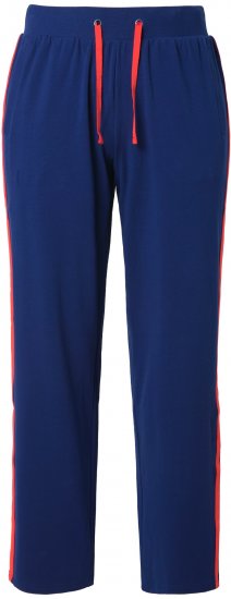 Ulla Popken Side Stripe Joggers Blue - Τζιν & Παντελόνια για Γυναίκες σε Μεγάλες Μεγέθη – Plus Size - 