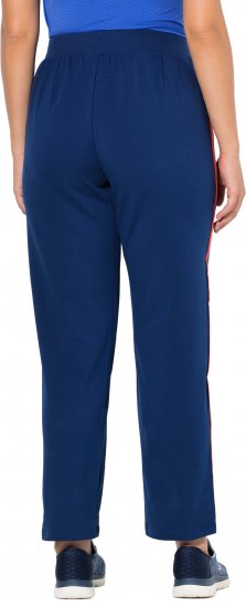 Ulla Popken Side Stripe Joggers Blue - Τζιν & Παντελόνια για Γυναίκες σε Μεγάλες Μεγέθη – Plus Size - 