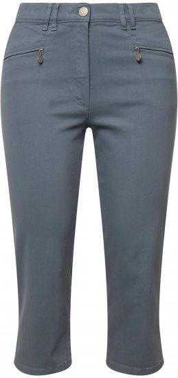 Ulla Popken Cropped Stretch Fit Mony Pants Light Sapphire - Τζιν & Παντελόνια για Γυναίκες σε Μεγάλες Μεγέθη – Plus Size - 