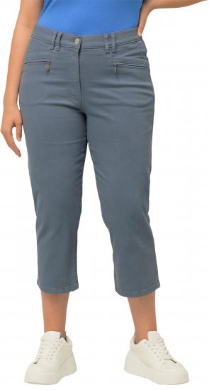 Ulla Popken Cropped Stretch Fit Mony Pants Light Sapphire - Τζιν & Παντελόνια για Γυναίκες σε Μεγάλες Μεγέθη – Plus Size - 