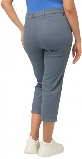 Ulla Popken Cropped Stretch Fit Mony Pants Light Sapphire - Τζιν & Παντελόνια για Γυναίκες σε Μεγάλες Μεγέθη – Plus Size - 
