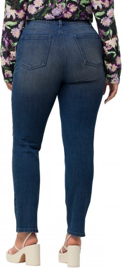 Ulla Popken Sammy Destroy 5 Pocket Jeans Blue Denim - Τζιν & Παντελόνια για Γυναίκες σε Μεγάλες Μεγέθη – Plus Size - 