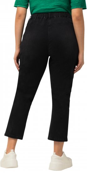 Ulla Popken Sienna Crop Stretch Jeans Black - Τζιν & Παντελόνια για Γυναίκες σε Μεγάλες Μεγέθη – Plus Size - 