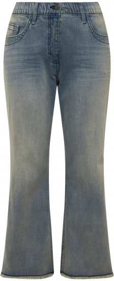Ulla Popken Fringed Leg Mandy Jeans Blue - Τζιν & Παντελόνια για Γυναίκες σε Μεγάλες Μεγέθη – Plus Size - 