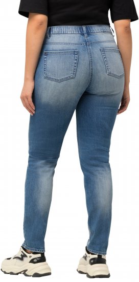 Ulla Popken Distressed Stretch Fit Sarah Jeans Blue - Τζιν & Παντελόνια για Γυναίκες σε Μεγάλες Μεγέθη – Plus Size - 