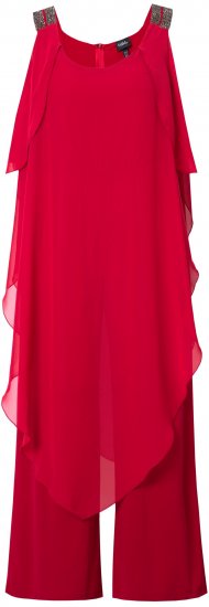Ulla Popken Layered Chiffon Jumpsuit - Τζιν & Παντελόνια για Γυναίκες σε Μεγάλες Μεγέθη – Plus Size - 