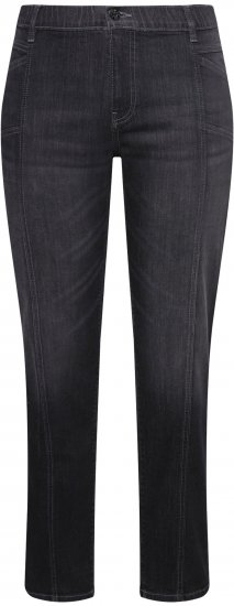 Ulla Popken Decorative Seam Boyfriend Jeans Dark Teal - Τζιν & Παντελόνια για Γυναίκες σε Μεγάλες Μεγέθη – Plus Size - 