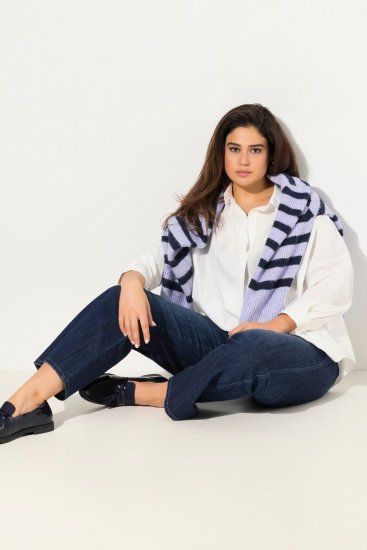 Ulla Popken Bootcut Stretch Fit Jeans Blue - Τζιν - Γυναικεία Τζιν σε Μεγάλα Μεγέθη
