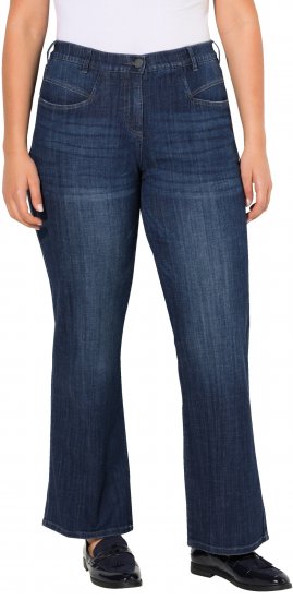 Ulla Popken Bootcut Stretch Fit Jeans Blue - Τζιν & Παντελόνια για Γυναίκες σε Μεγάλες Μεγέθη – Plus Size - 