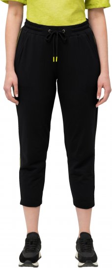 Ulla Popken Decorative Seam Sweatpants Black - Τζιν & Παντελόνια για Γυναίκες σε Μεγάλες Μεγέθη – Plus Size - 