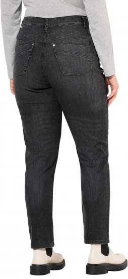 Ulla Popken Rivet Detail Mom Jeans Denim Blue - Τζιν & Παντελόνια για Γυναίκες σε Μεγάλες Μεγέθη – Plus Size - 