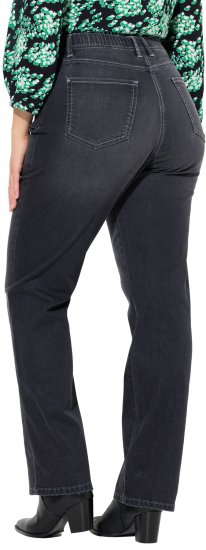 Ulla Popken Wide Leg Mandy Jeans Black - Τζιν & Παντελόνια για Γυναίκες σε Μεγάλες Μεγέθη – Plus Size - 