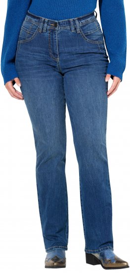 Ulla Popken Wide Leg Mandy Jeans Blue - Τζιν & Παντελόνια για Γυναίκες σε Μεγάλες Μεγέθη – Plus Size - 