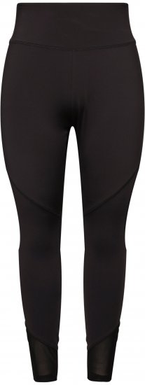 Ulla Popken Mesh Panel Leggings Black - Τζιν & Παντελόνια για Γυναίκες σε Μεγάλες Μεγέθη – Plus Size - 