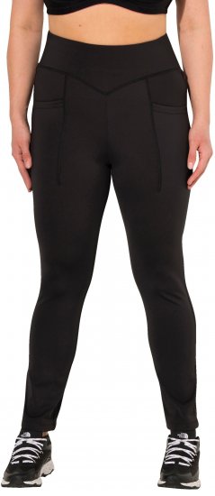 Ulla Popken Straight Leg Quick Drying Leggings Black - Τζιν & Παντελόνια για Γυναίκες σε Μεγάλες Μεγέθη – Plus Size - 