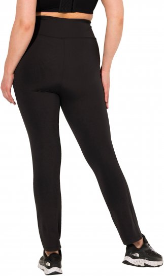 Ulla Popken Straight Leg Quick Drying Leggings Black - Τζιν & Παντελόνια για Γυναίκες σε Μεγάλες Μεγέθη – Plus Size - 