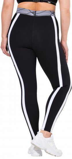 Ulla Popken High Waisted Leggings Black - Τζιν & Παντελόνια για Γυναίκες σε Μεγάλες Μεγέθη – Plus Size - 