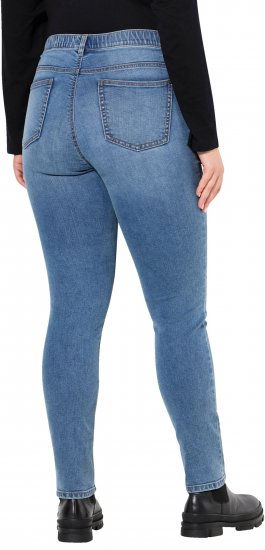 Ulla Popken Stretch Fit Slim Leg Jeans Blue - Τζιν & Παντελόνια για Γυναίκες σε Μεγάλες Μεγέθη – Plus Size - 