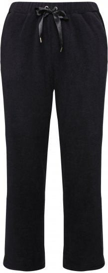 Ulla Popken Fleece Loungewear Pants Black - Τζιν & Παντελόνια για Γυναίκες σε Μεγάλες Μεγέθη – Plus Size - 