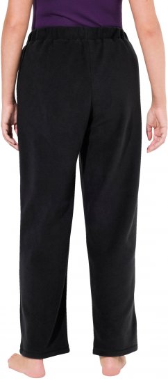 Ulla Popken Fleece Loungewear Pants Black - Τζιν & Παντελόνια για Γυναίκες σε Μεγάλες Μεγέθη – Plus Size - 
