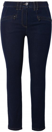 Ulla Popken High Waisted Stretch Fit Jeans Denim Blue - Τζιν & Παντελόνια για Γυναίκες σε Μεγάλες Μεγέθη – Plus Size - 