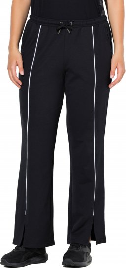 Ulla Popken Tracksuit Pants Black - Τζιν & Παντελόνια για Γυναίκες σε Μεγάλες Μεγέθη – Plus Size - 