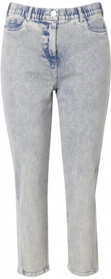 Ulla Popken Tapered Leg Mom Jeans Blue Denim - Τζιν & Παντελόνια για Γυναίκες σε Μεγάλες Μεγέθη – Plus Size - 
