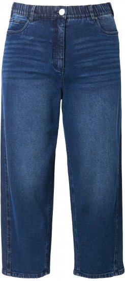 Ulla Popken Tapered Leg Mom Jeans Denim Blue - Τζιν & Παντελόνια για Γυναίκες σε Μεγάλες Μεγέθη – Plus Size - 