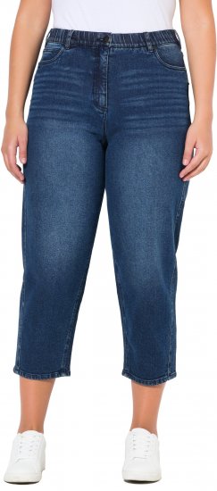 Ulla Popken Tapered Leg Mom Jeans Denim Blue - Τζιν & Παντελόνια για Γυναίκες σε Μεγάλες Μεγέθη – Plus Size - 