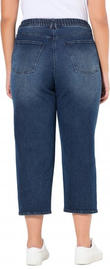 Ulla Popken Tapered Leg Mom Jeans Denim Blue - Τζιν & Παντελόνια για Γυναίκες σε Μεγάλες Μεγέθη – Plus Size - 